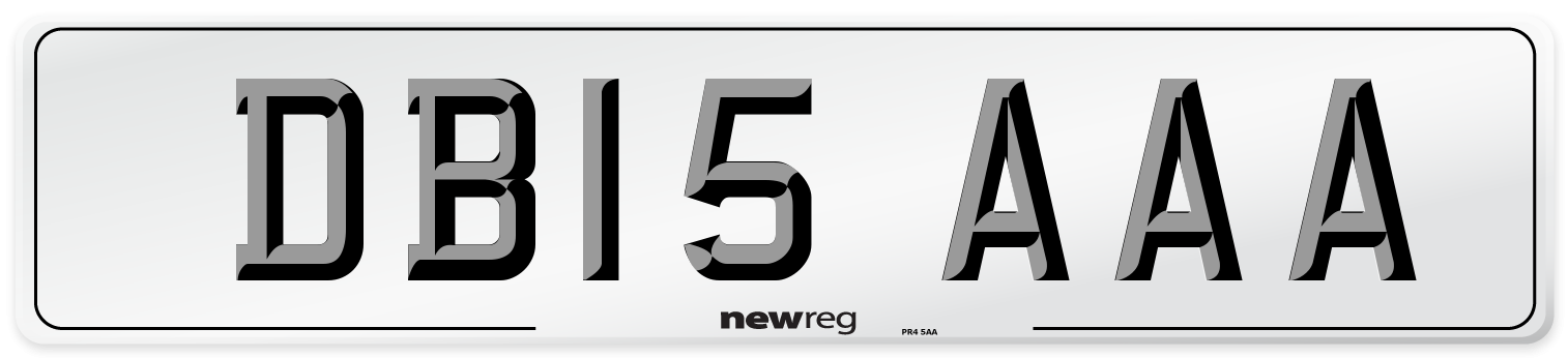 DB15 AAA Number Plate from New Reg
